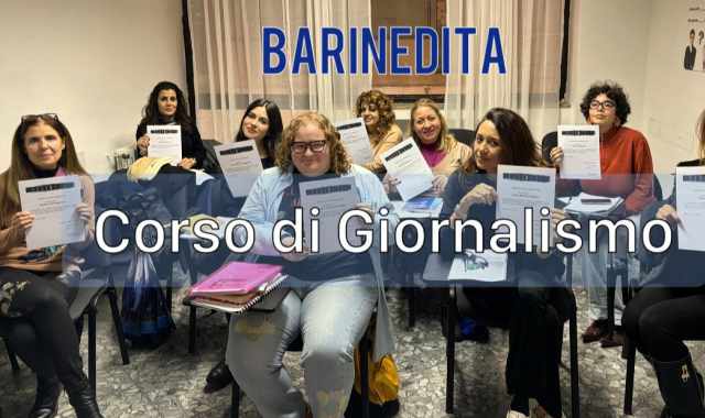 Barinedita, corso di giornalismo 2025: al via le iscrizioni